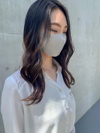 セミロング yuka .のヘアスタイル