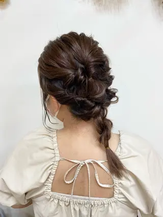 ヘアアレンジ 韓国ヘア 🤍中西麻友🤍のヘアスタイル