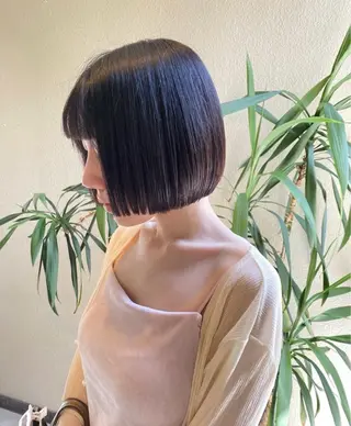 ミディアム 髪質改善/美髪矯正/ つやカラー楓のヘアスタイル