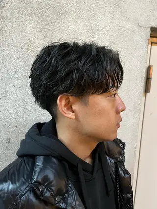 ショート パーマ メンズ 🏆メンズヘア特化 🥇代表りんぺーのヘアスタイル