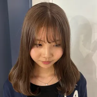 セミロング カラー cashel /モデルアカウントのヘアスタイル