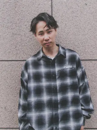 ショート パーマ メンズ 原宿↔︎浦和　美容師 折笠　亮のヘアスタイル