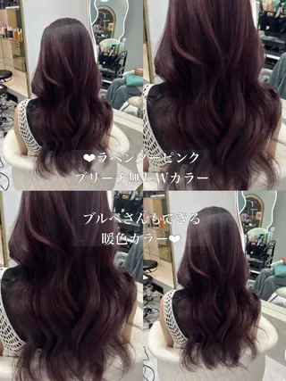 ロング カラー 𝑹𝒊𝒉𝒐🎀 名駅/大人韓国ヘアのヘアスタイル