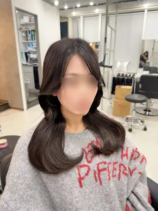 セミロング MAHO/透明感カラ ー/髪質改善🍒のヘアスタイル