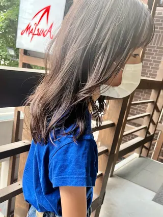 セミロング キッズ ママ美容師 ＊ヒマワリのヘアスタイル