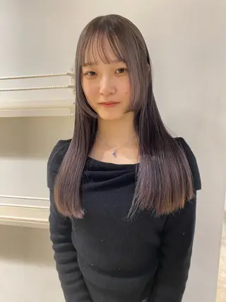 ロング ✨️艶ハイトーン特化 ✨️佐藤望のヘアスタイル