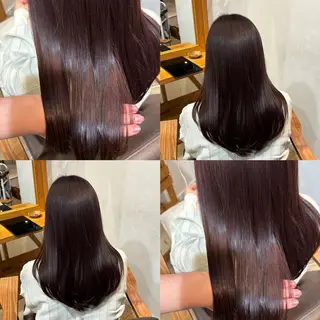 ロング カラー RINNO🌷透明感 カラー/縮毛矯正のヘアスタイル