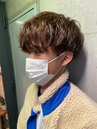 ショート カラー パーマ メンズ Mirai 🧸のヘアスタイル