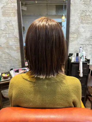 ミディアム カラー ヘアアレンジ 金子 富士のヘアスタイル