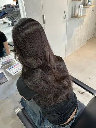 セミロング カラー 本場韓国ヘア特化 아이비/Aibiのヘアスタイル