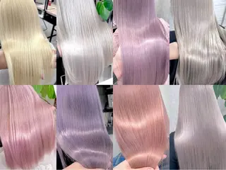 セミロング ブリーチ/ハイトーン LOWRL【ロウル】のヘアスタイル