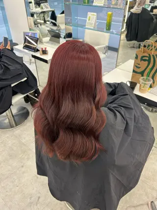 ロング カラー ブリーチなしダブル カラー特化🫧きののヘアスタイル