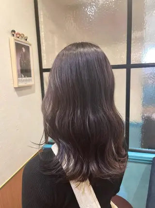 セミロング マンツーマン施術 山口つよしのヘアスタイル