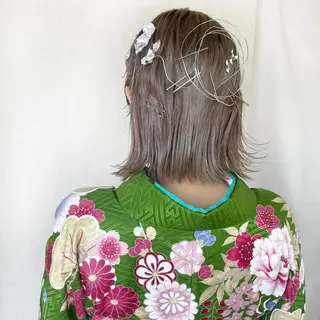 ヘアアレンジ 🪐脱白髪染め 🪐松尾菜々美のヘアスタイル