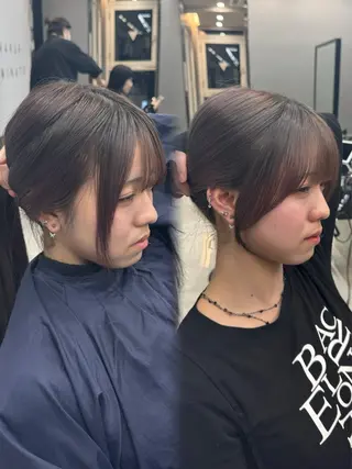 ミディアム 新宿/顔周りカット/ レイヤー/がっきーのヘアスタイル