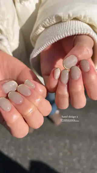 ネイル シンプルネイル Ezura Yumiのネイルデザイン