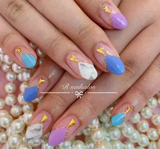 セミロング R NAILSALONのネイルデザイン