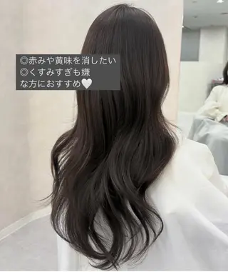 ロング カラー アイナ🤍レイヤー カット/透明感ヘアのヘアスタイル