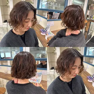 ミディアム 広がり、まとまらない お悩み改善/ 中田のヘアスタイル