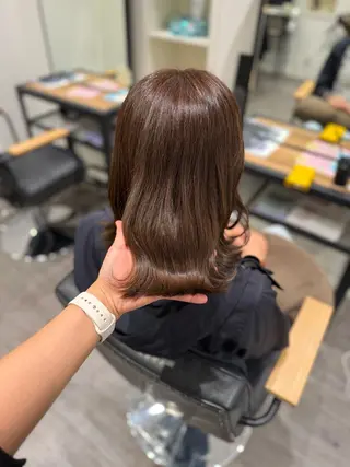 ミディアム カラー 艶髪レイヤー上田 紗也🇰🇷💗のヘアスタイル