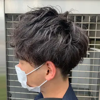 ショート パーマ メンズ 【メンズ縮毛矯正】 田中秀斗のヘアスタイル