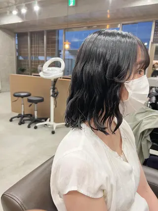 パーマ ボブパーマコテ巻き風 パーマNo1深江秀平のヘアスタイル