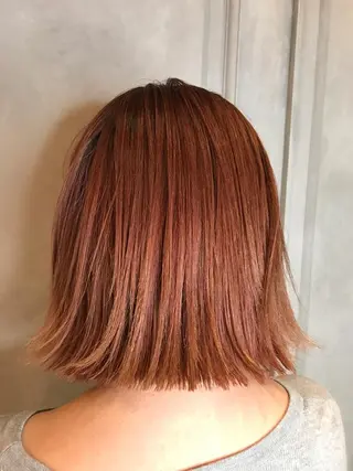 ショート カラー 乾かすだけで艶髪酸性 ストレート髙橋悠耶のヘアスタイル