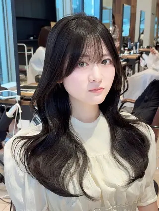 ロング Nanako。/韓国 ハッシュカットのヘアスタイル