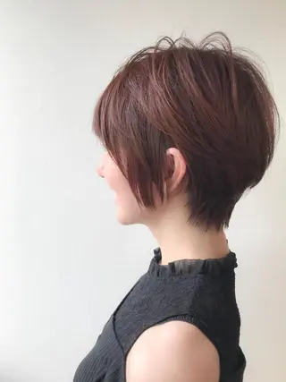ショート カラー 松本 俊樹のヘアスタイル