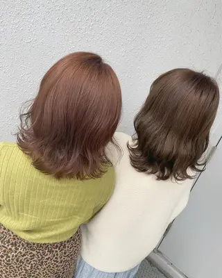 ミディアム カラー 後藤紗英/髪質改善 /オリーブベージュのヘアスタイル