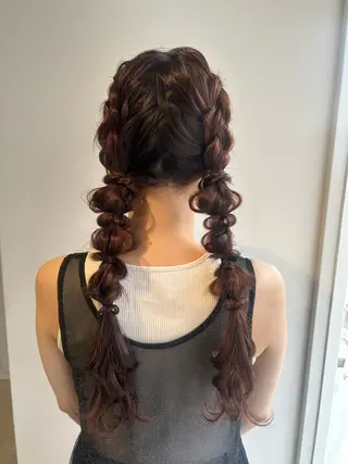 ヘアアレンジ 園田 朱理のヘアスタイル