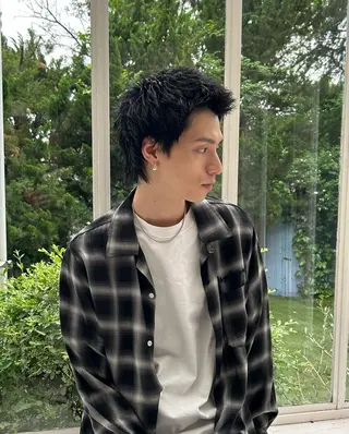 ショート ルーズシャドウ/ 波巻き💠大塩威吹のヘアスタイル