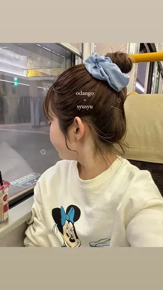 カラー ヘアアレンジ sawada tamakiのヘアスタイル