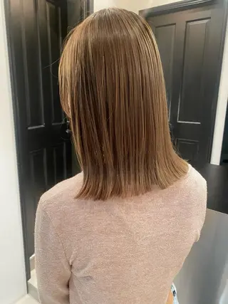 ミディアム カラー riria/ボブ /透明感カラー🎀のヘアスタイル