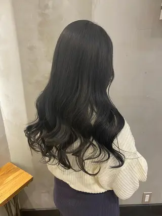 ロング 顔周りカット・相談 レイヤーも◎しずくのヘアスタイル