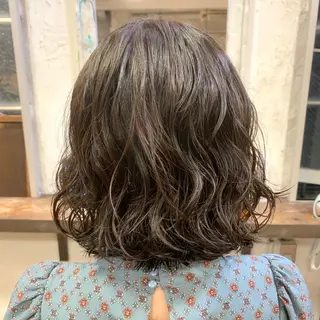 ミディアム パーマ 銀座No.1髪質改善 縮毛矯正/本木のヘアスタイル