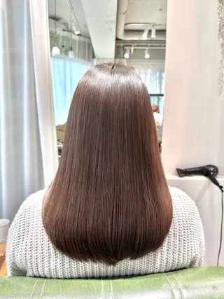 セミロング 髪質改善🥇津田 【自由が丘】【美髪】のヘアスタイル