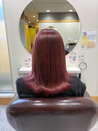 ミディアム カラー 髙木 優人のヘアスタイル