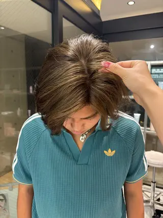 カラー あいり／艶髪 、透明感カラー🩶のヘアスタイル