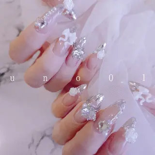 ネイル 梅田🦄中崎町🩵 u n o 0 1のネイルデザイン