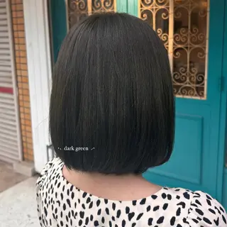 ミディアム カラー 🌱なゆみ🌱透明感 /ナチュラル/高宮のヘアスタイル