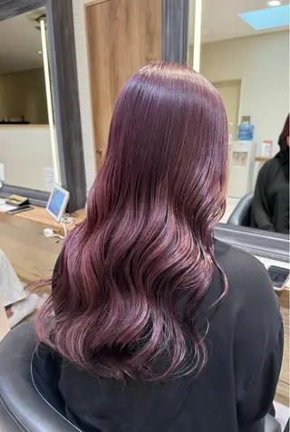 ロング カラー さら艶レイヤーカット 🩶Suzuneのヘアスタイル