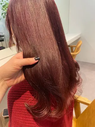 セミロング カラー 当日予約大歓迎💗 依田瑞希のヘアスタイル
