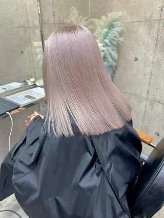 セミロング カラー ⭕️ダメージレス特化 髪質改善🥇丸山憲人のヘアスタイル