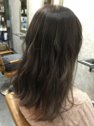 ロング カラー メンズスタイル バレイヤージュ　齋藤のヘアスタイル