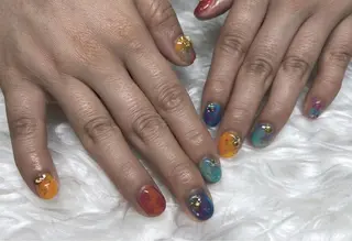 ネイル パラあり！フィルイン 美フォルムのネイルデザイン