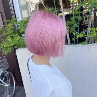 ミディアム カラー 渡邊 唯のヘアスタイル