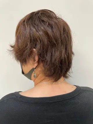 ショート カラー 🐺メンズウルフ/ ✂️伊藤飛空のヘアスタイル