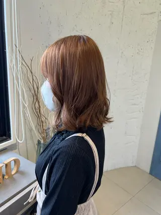 ミディアム カラー パーマ ヘアアレンジ メンズ キッズ ネイル マツエク・マツパ アイブロウ ボブ/レイヤー/ nanamiのヘアスタイル