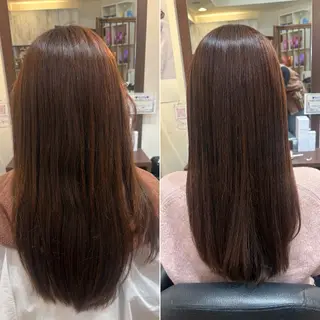 ロング MOLLASALON 浅香山店所属・髪質改善カラー 縮毛矯正🤍辻桃加のヘアスタイル